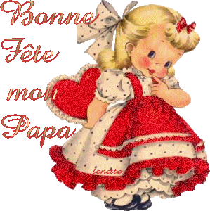 Gif animé bonne fête papa fille